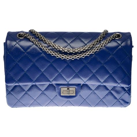 electric blue chanel bag|chanel shoulder bag blue.